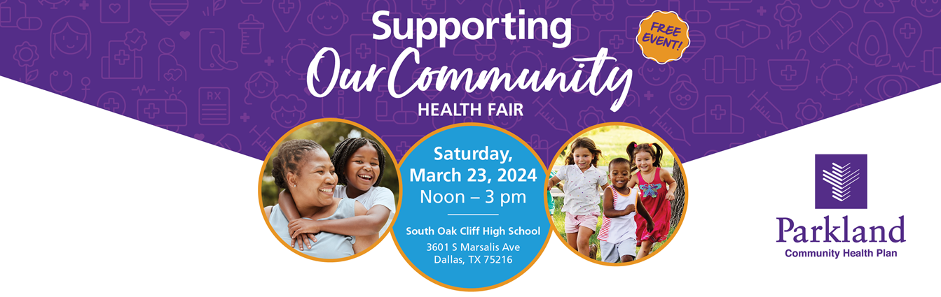 Supporting Our Community Health Fair 1600X527